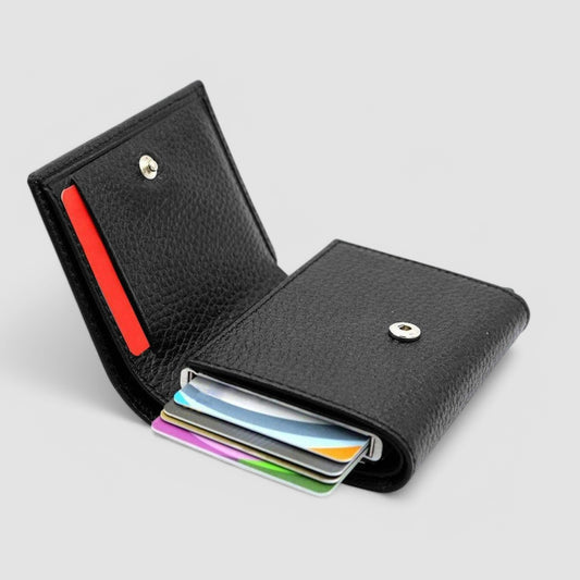 Lederax Para Gözlü Mekanizmalı Suni Deri Kartlık Cüzdan LD03