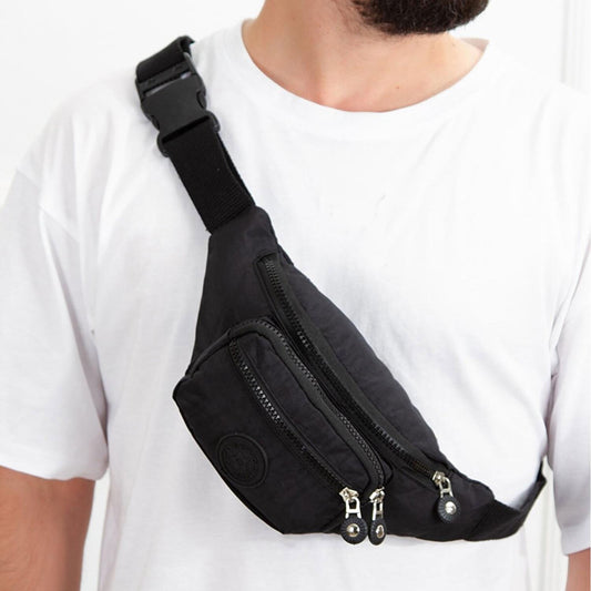 Lederax Çapraz Göğüs Çantası Bel Çantası Krinkıl Kumaş LD19