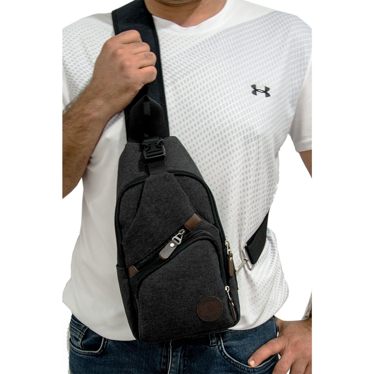 Lederax Usb Girişli Çift Taraf Askılı Göğüs Çantası Bodybag LD37
