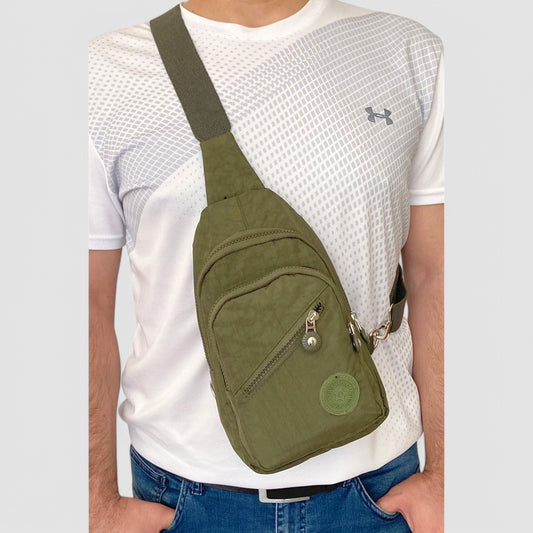 Lederax Krinkıl Kumaş Çapraz Askılı Göğüs Çantası Bodybag Ld51