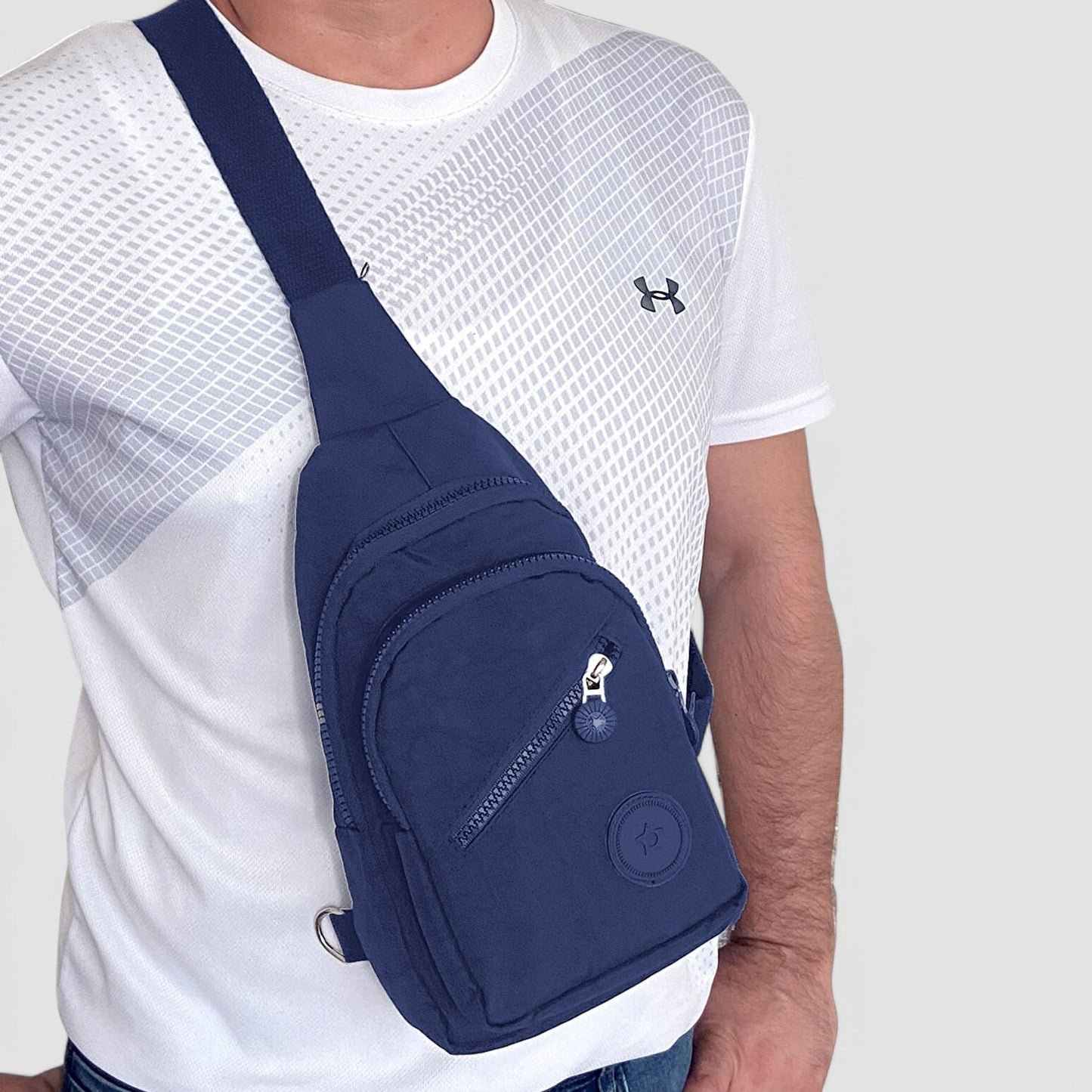 Lederax Krinkıl Kumaş Çapraz Askılı Göğüs Çantası Bodybag Ld51