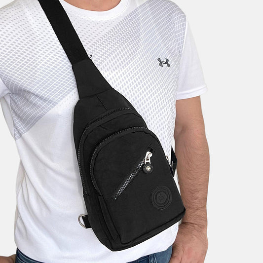 Lederax Krinkıl Kumaş Çapraz Askılı Göğüs Çantası Bodybag Ld51