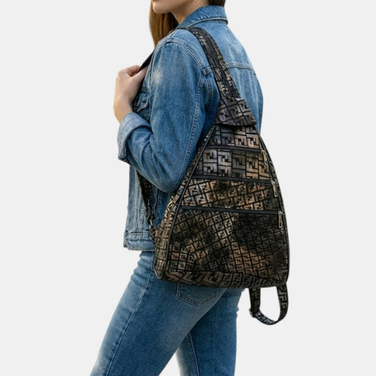 Lederax Hakiki Deri Çok Gözlü Sırt Ve Omuz Çantası LD52