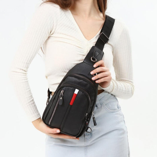 Lederax Suni Deri Çapraz Göğüs Çantası Bodybag LD110