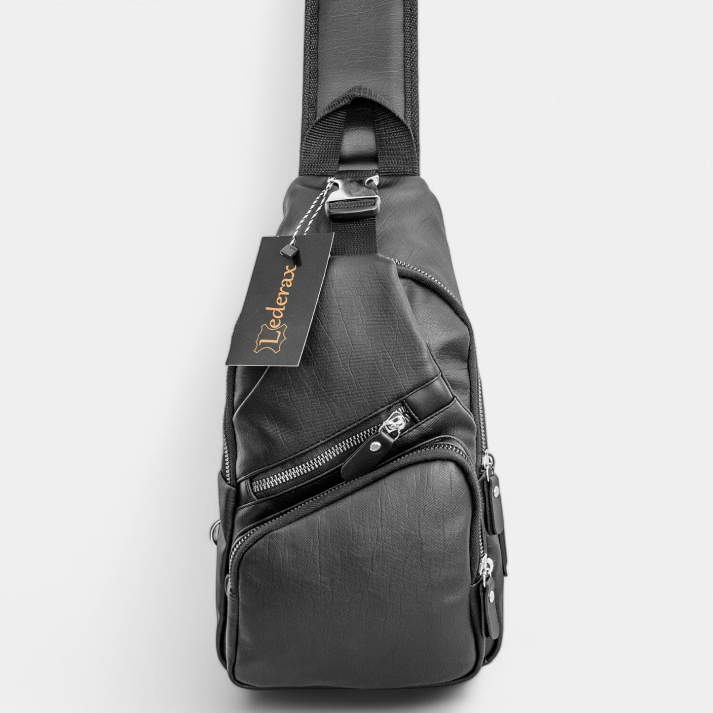 Lederax Yıkama Deri Çift Taraf Askılı Göğüs Çantası Bodybag LD177