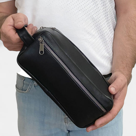 Lederax Hakiki Deri Asker ve Tıraş Çantası LD230