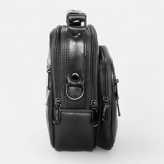 Lederax Deri Çelik Kasalı Dikey El Çantası Küçük Boy LD267