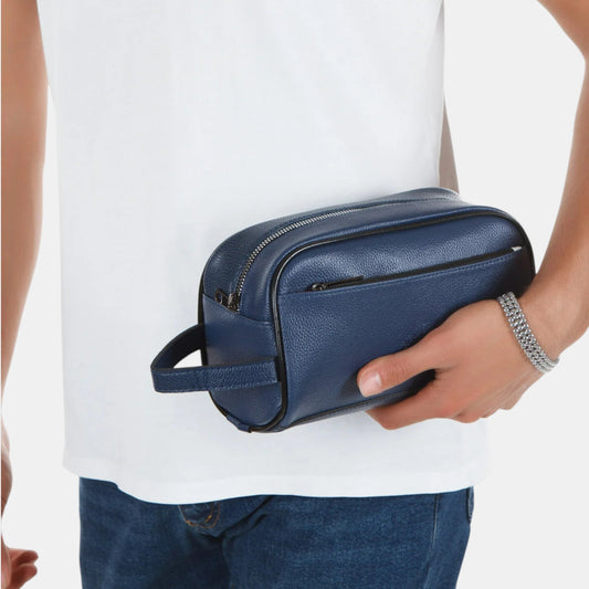 Lederax Suni Deri El Çantası Makyaj Çantası Mekanizmalı Cüzdan LD612