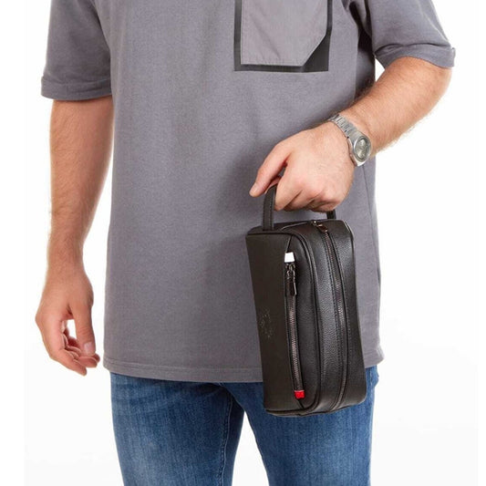 Lederax Suni Deri El Çantası Seyahat Çantası Makyaj Çantası LD310