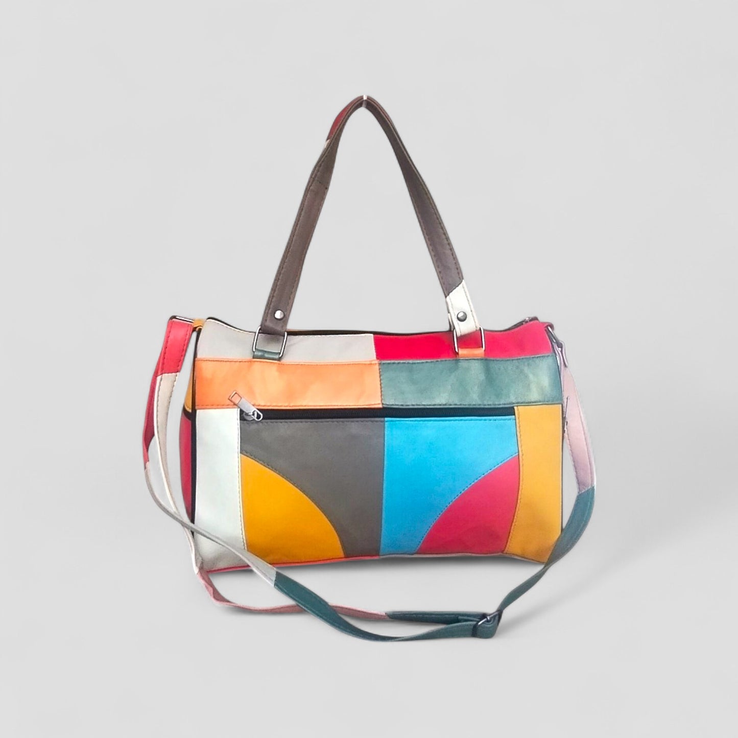 Lederax Hakiki Deri Beş Bölmeli Kadın El ve Omuz Çantası LD332