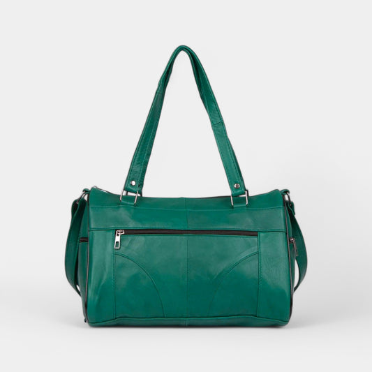 Lederax Hakiki Deri Beş Bölmeli Kadın El ve Omuz Çantası LD332