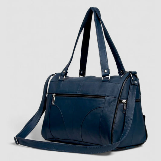 Lederax Hakiki Deri Beş Bölmeli Kadın El ve Omuz Çantası LD332