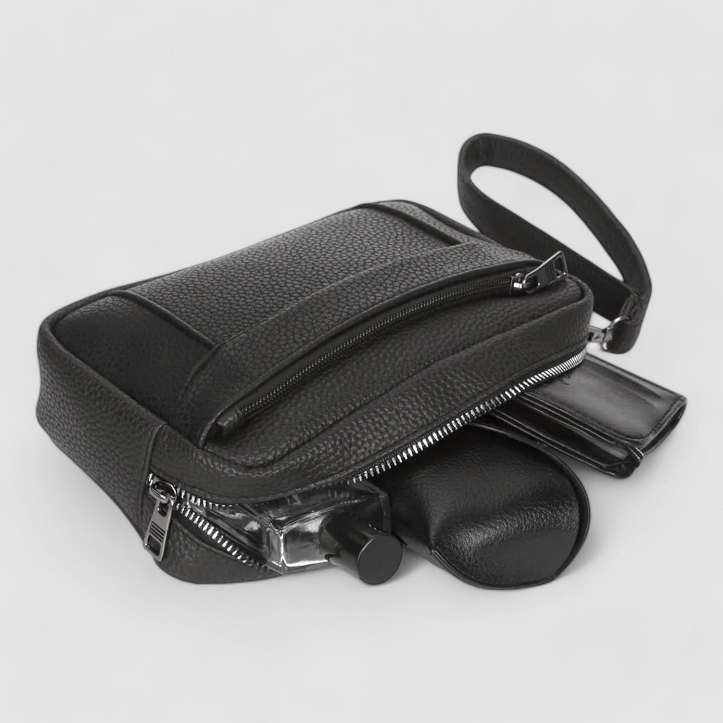 Lederax Suni Deri Erkek Clutch, Kozmetik, Seyahat ve El Çantası LD508