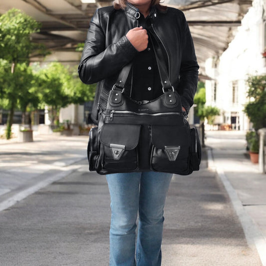 Lederax Suni Deri Çok Bölmeli Omuz Çantası LD511