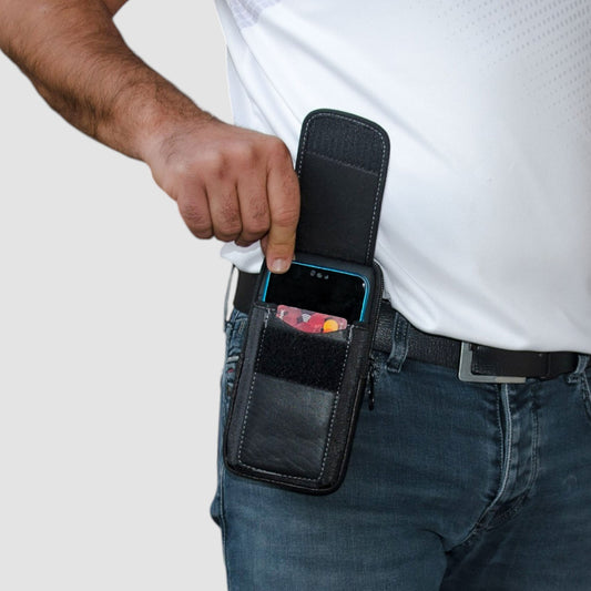 Lederax Hakiki Deri Kemere Takılan Büyük Boy Bel Çantası LD514