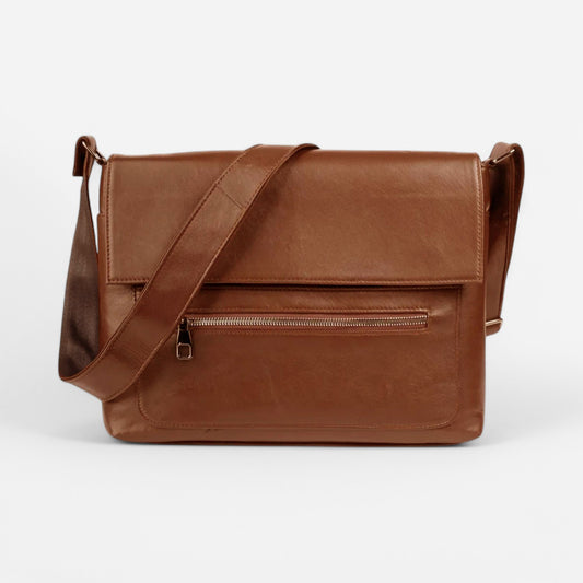 Lederax Hakiki Deri Postacı Kolej Çantası LD533