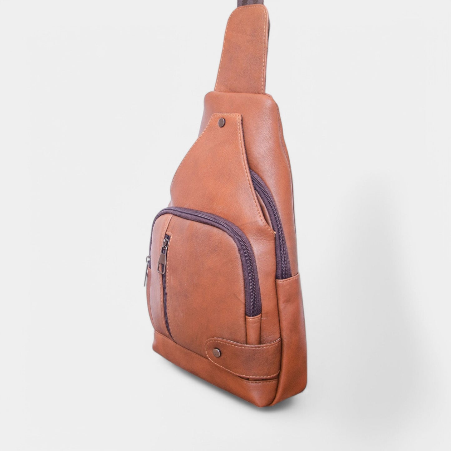 Lederax Hakiki Deri Göğüs Çantası Küçük Boy Bodybag LD535