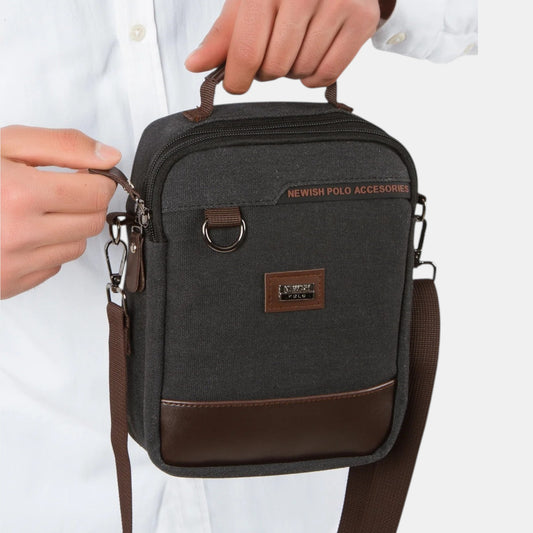 Lederax Kanvas Kumaş El Çantası ve Omuz Çantası NWP553