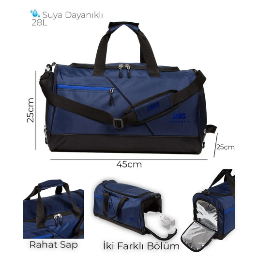 Lederax 28L Spor Çantası Fitnes Çantası Ve Seyahat Çantası LD597