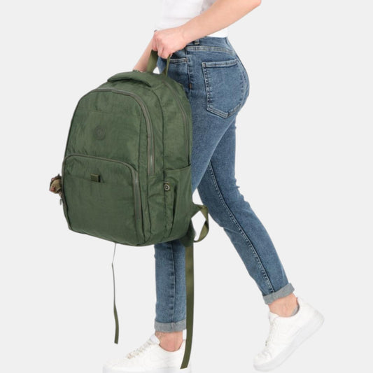 Lederax Krinkıl Kumaş Büyük Sırt Çantası LD608