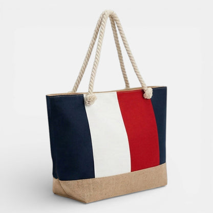 Lederax Fermuarlı Çok Renkli Kadın Plaj Çantası LD640