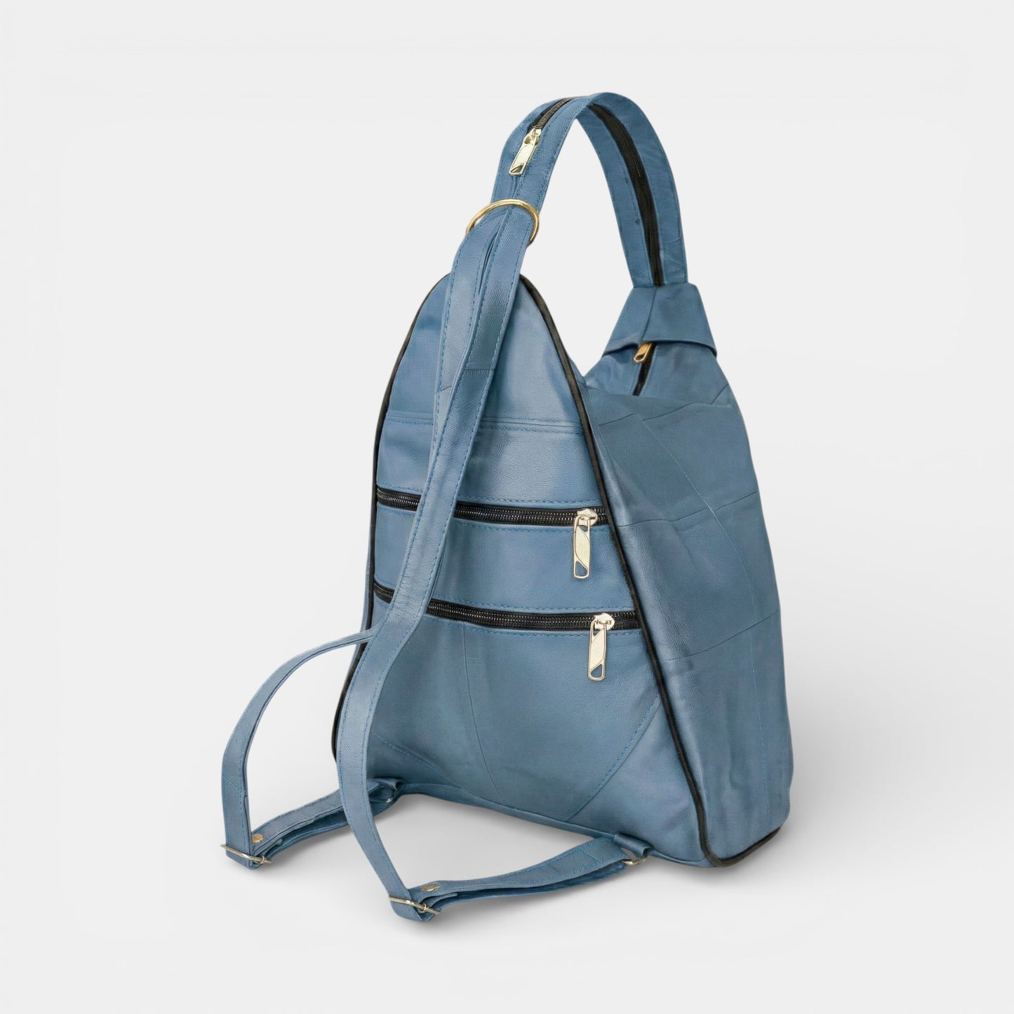 Lederax Hakiki Deri Çok Gözlü Sırt Ve Omuz Çantası LD52