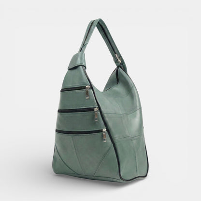 Lederax Hakiki Deri Çok Gözlü Sırt Ve Omuz Çantası LD52