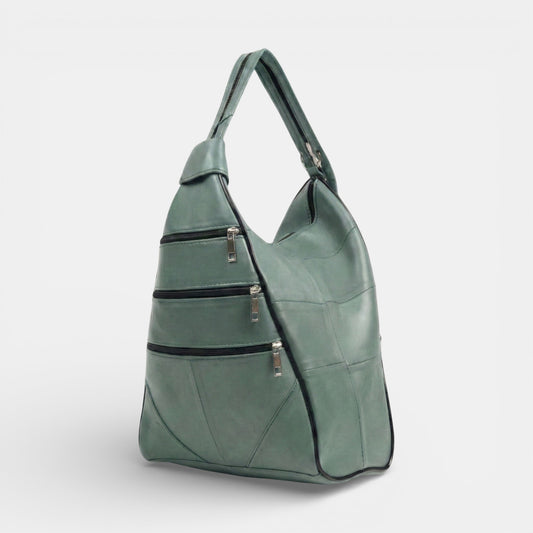 Lederax Hakiki Deri Çok Gözlü Sırt Ve Omuz Çantası LD52