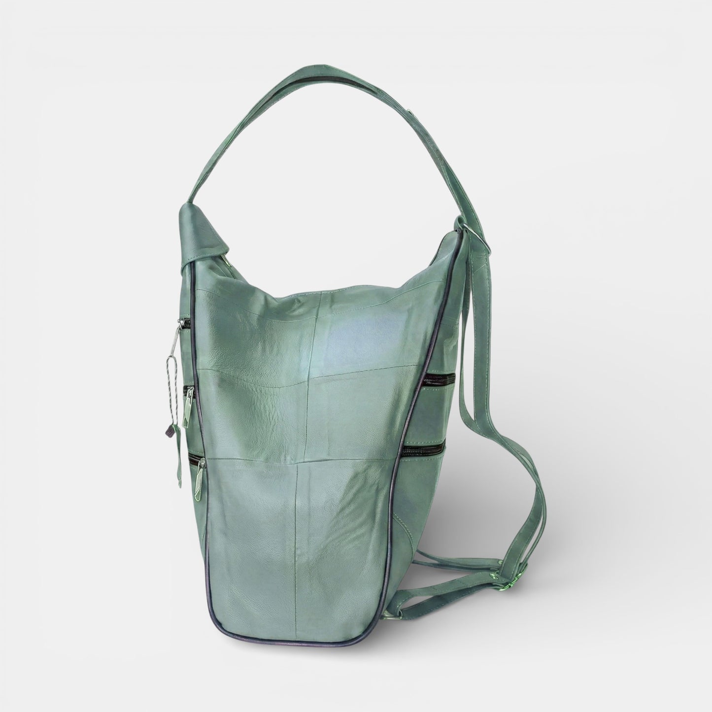 Lederax Hakiki Deri Çok Gözlü Sırt Ve Omuz Çantası LD52