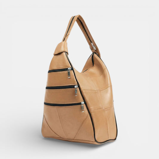 Lederax Hakiki Deri Çok Gözlü Sırt Ve Omuz Çantası LD52