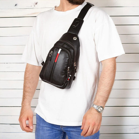 Lederax Suni Deri  Çapraz Göğüs Çantası Bodybag LD110