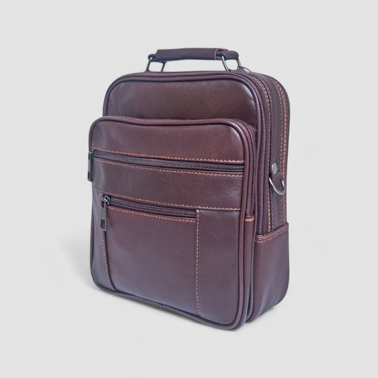 Lederax Hakiki Deri Çelik Kasalı El Çantası Büyük Boy LD119