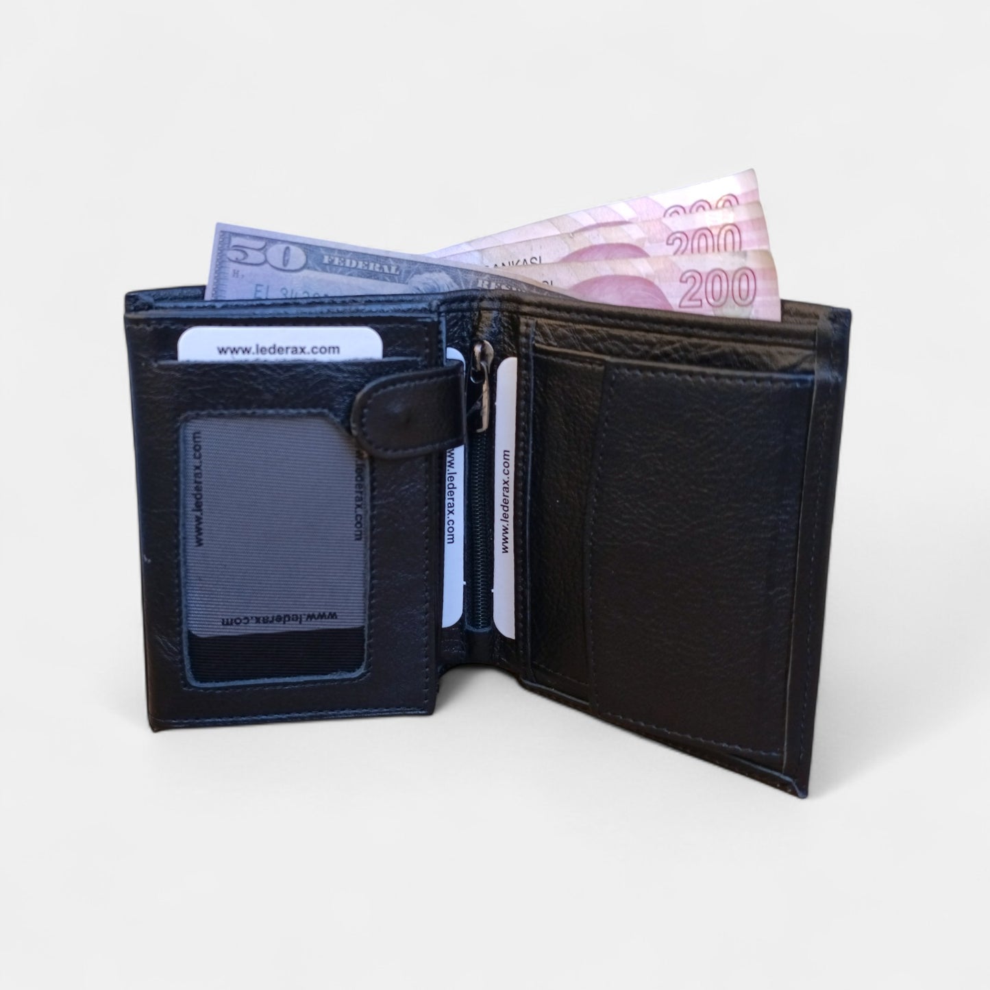 Lederax Hakiki Deri Dikey Erkek Cüzdan LD168