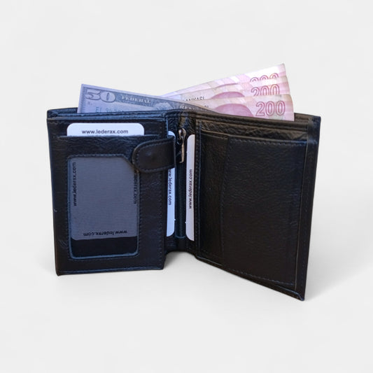 Lederax Hakiki Deri Dikey Erkek Cüzdan LD168
