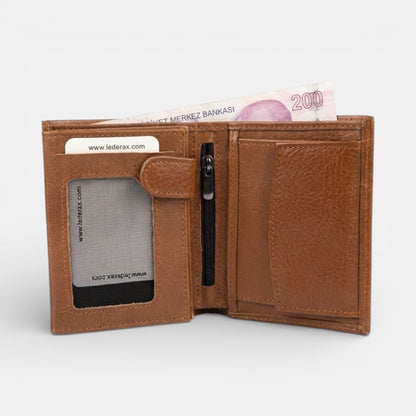 Lederax Hakiki Deri Dikey Erkek Cüzdan LD168