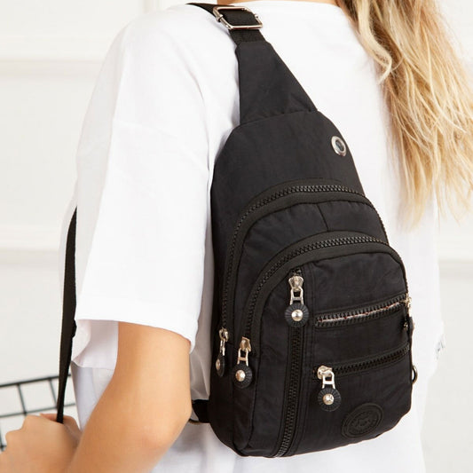 Lederax Krinkıl Kumaş Çapraz Göğüs Çantası Bodybag LD243