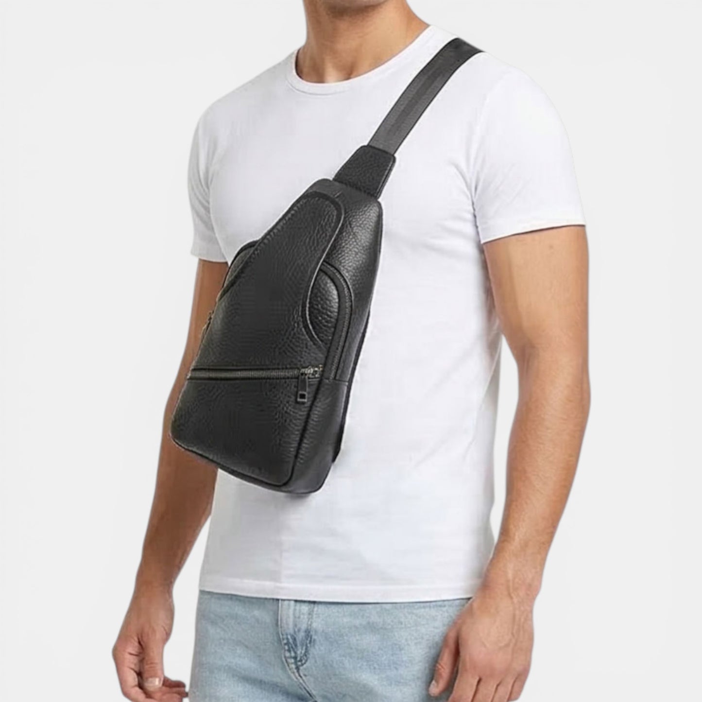 Lederax Hakiki Deri Çapraz Göğüs Çantası Bodybag LD315