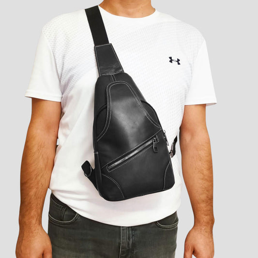 Lederax Hakiki Deri Çapraz Göğüs Çantası Bodybag LD315