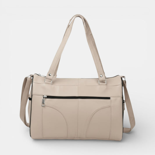 Lederax Hakiki Deri Beş Bölmeli Kadın El ve Omuz Çantası LD332