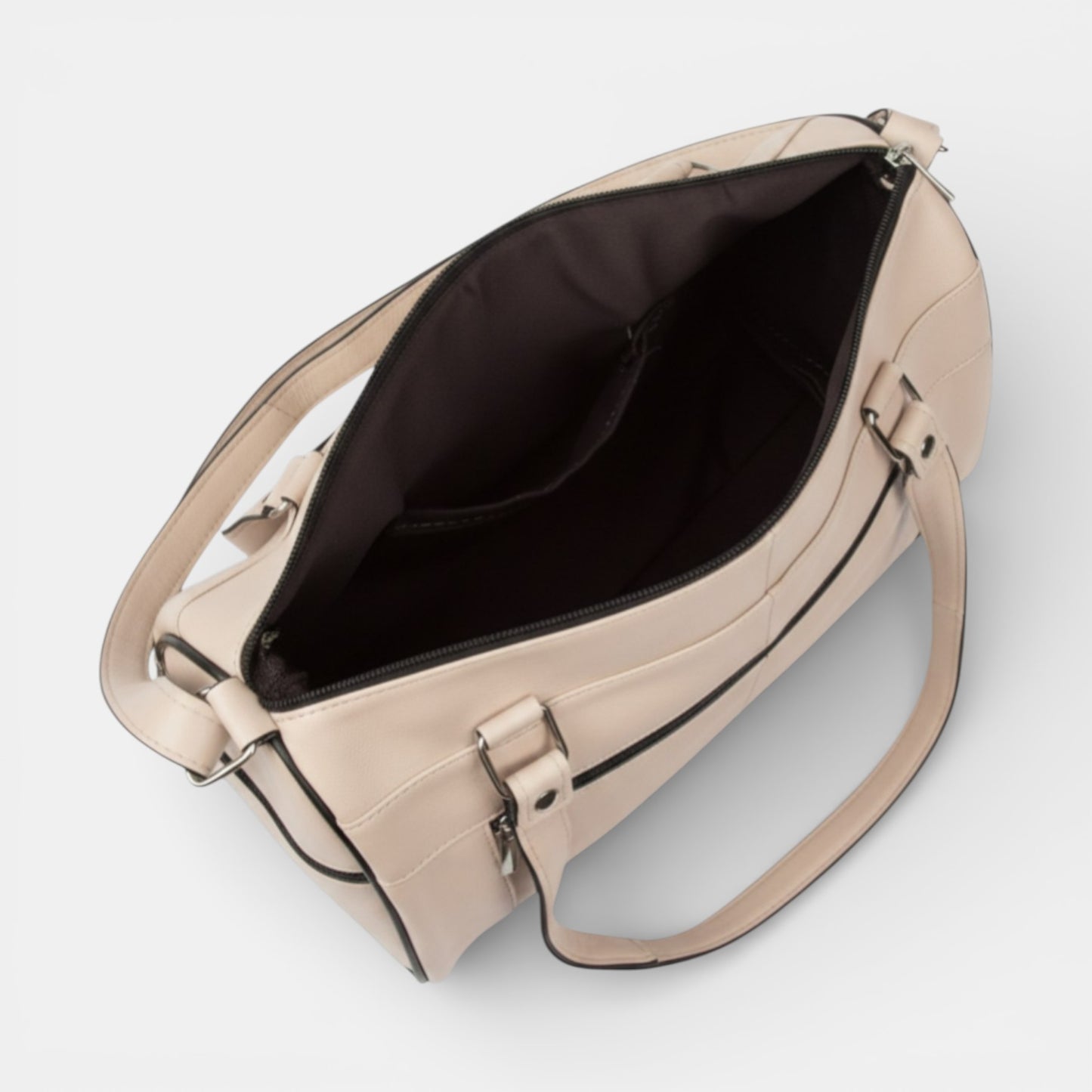 Lederax Hakiki Deri Beş Bölmeli Kadın El ve Omuz Çantası LD332