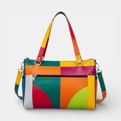 Lederax Hakiki Deri Beş Bölmeli Kadın El ve Omuz Çantası LD332