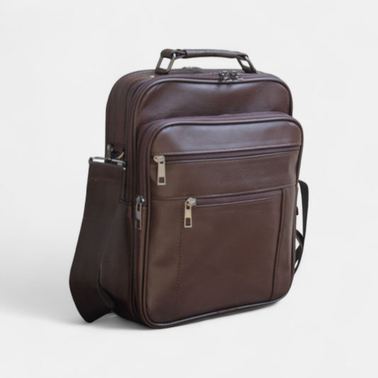 Lederax Hakiki Deri Kasalı El ve Omuz Çantası Battal Boy Dikey LD475