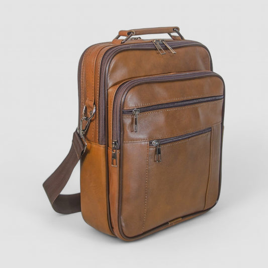 Lederax Hakiki Deri Kasalı El ve Omuz Çantası Battal Boy Dikey LD475