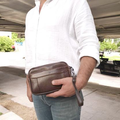 Lederax Suni Deri Erkek Clutch, Kozmetik, Seyahat ve El Çantası LD508
