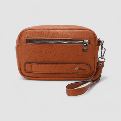 Lederax Suni Deri Erkek Clutch, Kozmetik, Seyahat ve El Çantası LD508