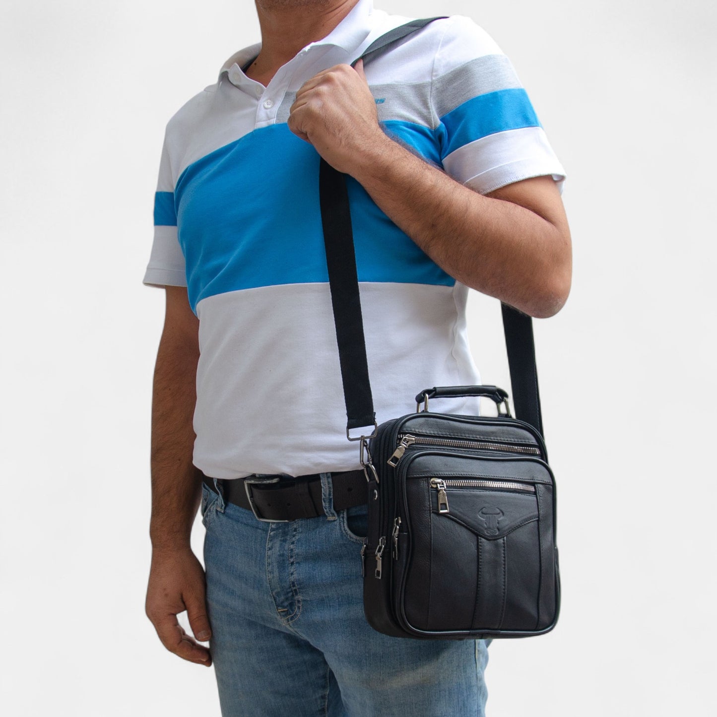 Lederax Hakiki Deri Kasalı El Çantası Omuz Çantası Büyük Boy LD613