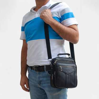 Lederax Hakiki Deri Kasalı El Çantası Omuz Çantası Büyük Boy LD613