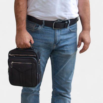 Lederax Hakiki Deri Kasalı El Çantası Omuz Çantası Büyük Boy LD613