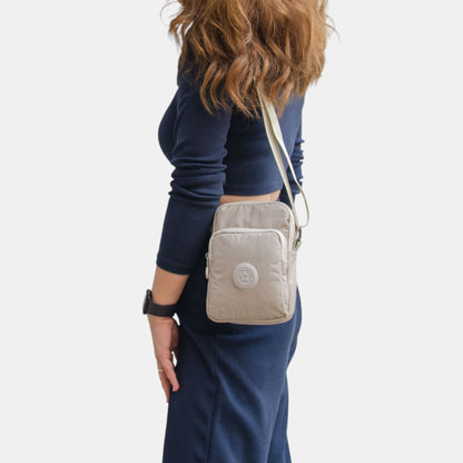 Lederax Krinkıl Kumaş Mini Omuz Çantası Çapraz Çanta LD614