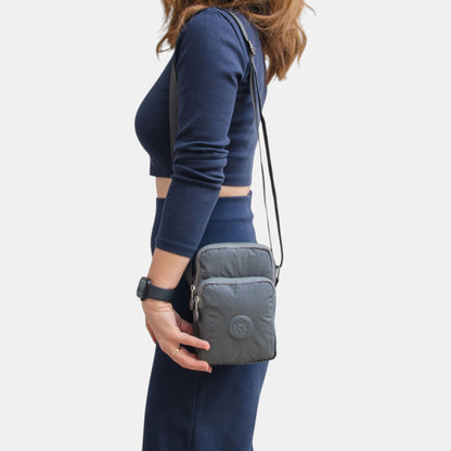 Lederax Krinkıl Kumaş Mini Omuz Çantası Çapraz Çanta LD614